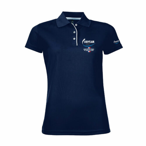 Polo évent femme bleu marine - Drheam Cup
